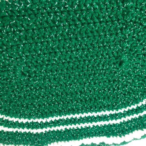 Green White Knitted Classic Washable Table Mate - Picture 4 of 7